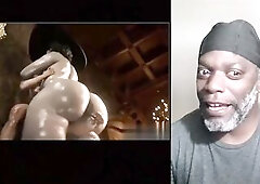 Lady dimitrescu give Jill a priceless haunch job