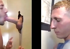 Straight jock tricked by gay blowjob