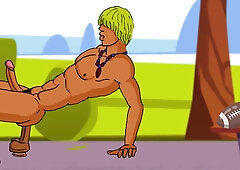 Super-Steamy Faux-Cock Activity in the Park