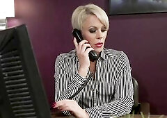 Helena Locke and Mia Li cross the boundaries of interoffice relations as they dive into slavery, spanking, snatch licking, thong-on screwing and great