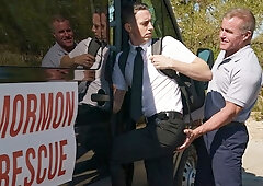 Semi-public sex with Dan After Dark and Dale Savage