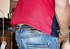 Screwing standing sex hottie sexy no pants