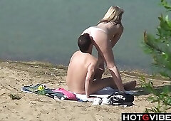 PUBLIC BEACH Suck and Fuck CAUGHT On CAMERA