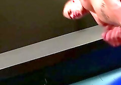 Hot muscle guy gets his throat and ass fucked