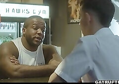 Hairy guy Mason Lear fucked skinny guy Dez Irez hole