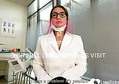 Brunette hair in underware takes my hard schlong