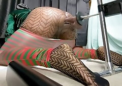 Bubble butt, black ass play, anal masturbation