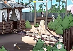 Brutal wedding night with a big ass bride and hardcore penetration