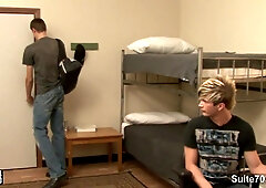 Crazy batty men shagging in dormitory