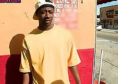 Black bottom penetrated outdoor in ass by dirty white gay