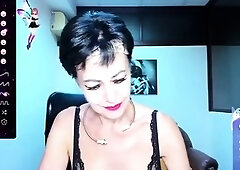 Hot Brunette mature Webcam Masturbation