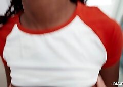 Naughty ebony teen mind-blowing X-rated movie