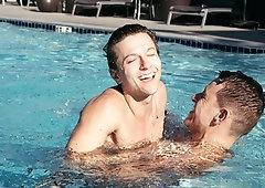 Bathroom + living room anal with Austin Avery & Shane Cook