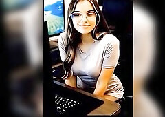 Large Facial Jizz flow AI Generated Brunette hair Playgirl