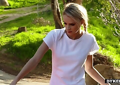 Teen brat is punished to devour bushy COUGAR cunt