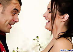 Slutty masseuse Alektra Blue screwed by her client