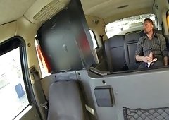 Big boobied milf taxi driver fucks hard