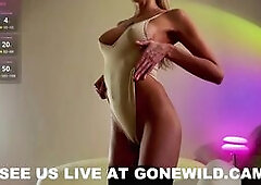 Blonde Tease in Lingerie Webcam