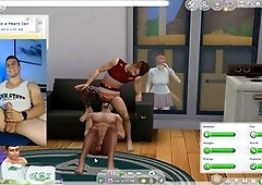 Ian Croft gets playful and relieves himself while enjoying The Sims 4