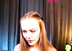 Curly Blonde Teen Records Solo Dildo Masturbation More at