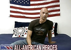 Bald gay tells about his cock jerking