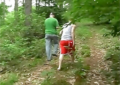 Gay sucking act in a forest