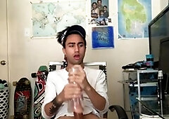 BarebackLatinoz - Latin Prescott in shorts fucked in the butt