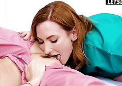 I Rode That Blue Sex-toy in My Scrubs During the time that That babe Licked My Breasts