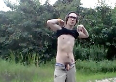 StraightNakedThugs.com - Sean Johansen in glasses jerking Sean