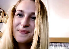 Sexy youthful blond gets banged by stranger's biggest wang and sucks