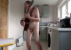 Unexperienced, musician, straight naked