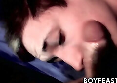 Tatted twunk Blake Mast jacking while POINT OF VIEW gargling monstrous beefstick