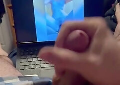 Jizz trickles out eyeing multiracial duo shag from below