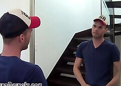 Amateur hunk rubs dick