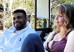 ADULT TIME - Between The Sheets with Alison Rey: Lena Paul & Troy Francisco - FULL BTS