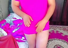 Young trans beauty Crossdresserkitty gets off with some solo action