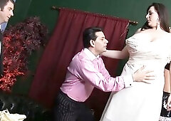 Whores Show Scene-1 Large-assed Blond and Brunette hair MILFs Screwing Jointly in an Fuckfest