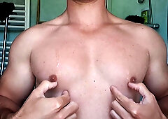 Underarm slobber gayboy onanism