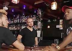 Bartender fucks his two favorite patrons