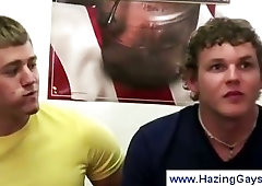 College boys jerk off at a grosery shop