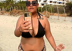 I Meet My Cousins Girlfriend On The Beach And I Fuck Her And Spread My Milk On Her