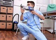 Nurse Gets A Glory Hole Ass Fuck