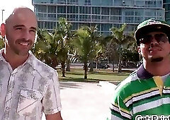 Castro shows his enourmous fat black dick