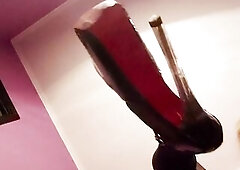 S&M game cum eating instruction