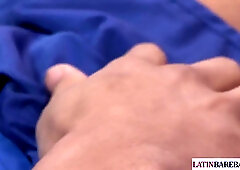 CJXXX - Mexican first-timer wanking his hard-on for spunk on his sixpack