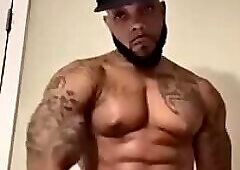 Black Stud In A Yankees Cap Jacking Off