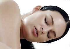 Romantic Massage Ends With Cum In Throat For Marvelous Brunette hair Leanne Lace Full Scene