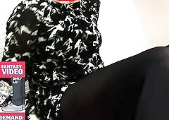 Excited Sissy Trap Crossdresser Bang her Butt with Biggest Cucumber in Office.