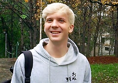 Bleached twink slut gets fucked in POV