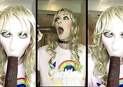 Naughty Sissy SandraCDUK flaunts her femininity at a hotel photoshoot